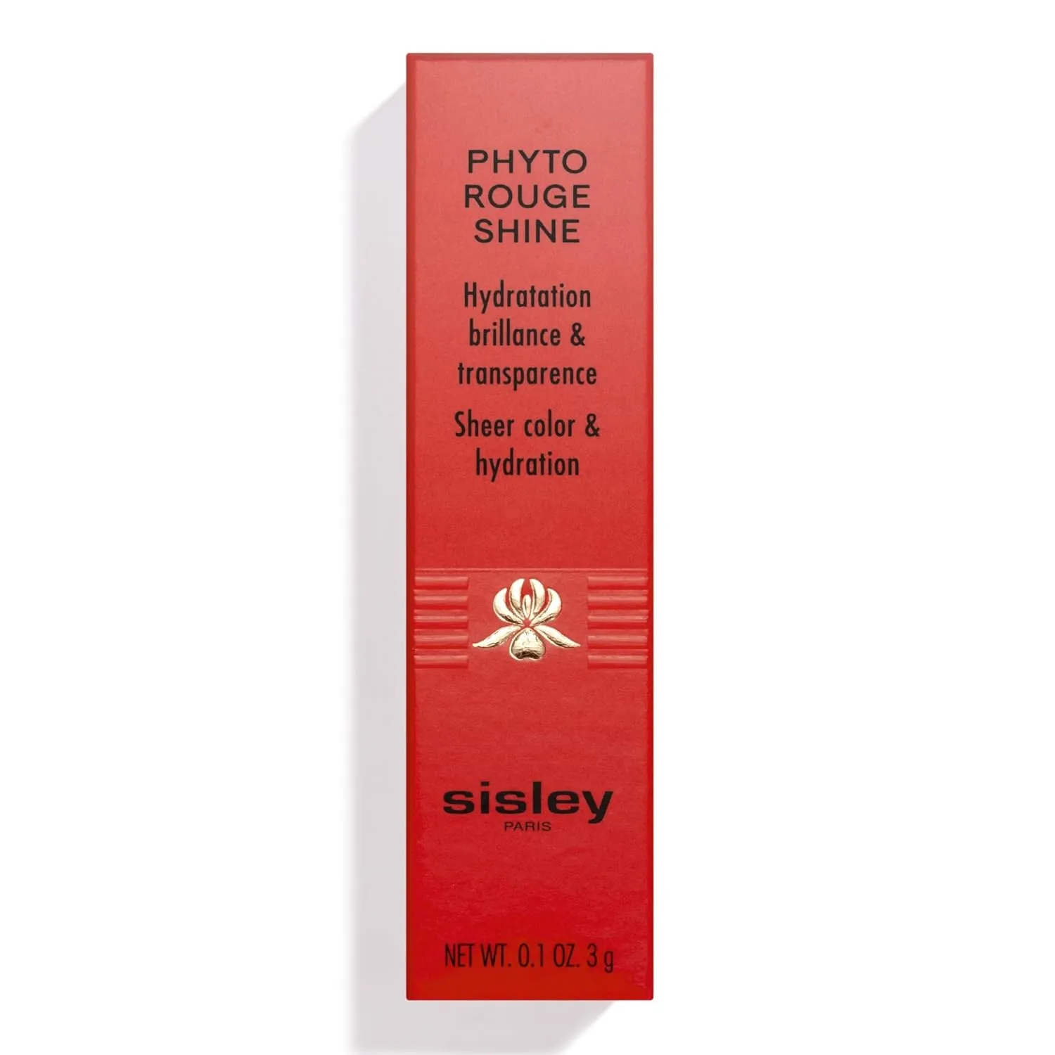 Sisley Paris Phyto-Rouge Shine, 23 Sheer Flamingo - Hydrating Shine Lipstick - Plumps & Smooths Lips - Sheer Color, Rich Texture, Intense Shiny Finish