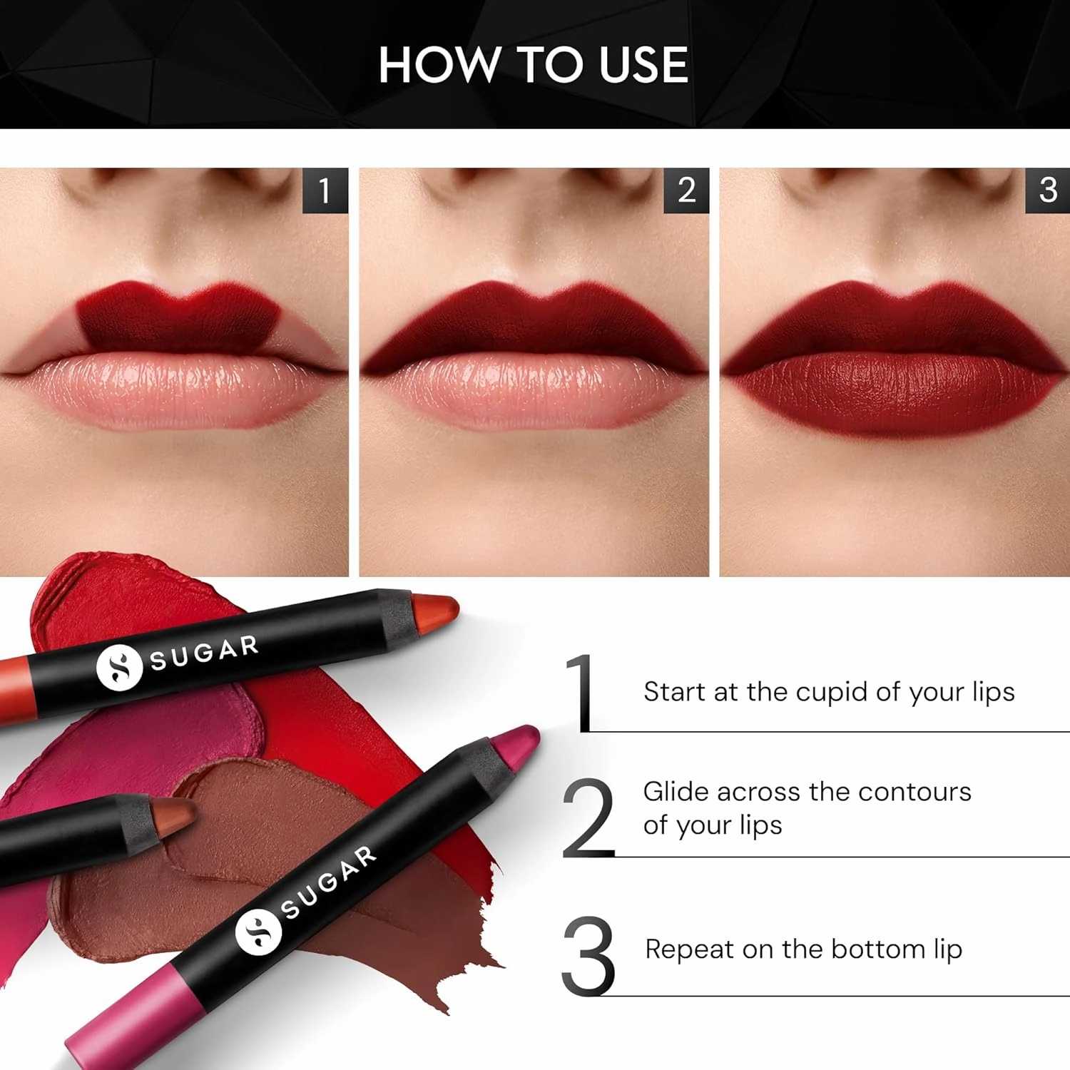 SUGAR Cosmetics Matte As Hell Crayon Lipstick13 Murphy Brown (Chocolate Burgundy) Highly pigmented, Creamy Texture, Long lasting Matte Finish
