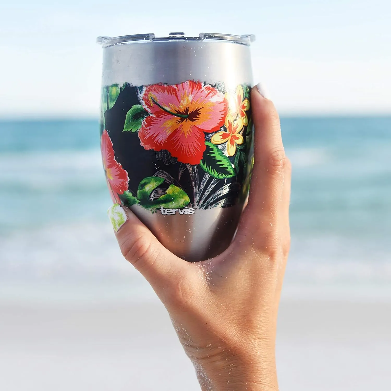 Tervis Powder Coated Stainless Steel Triple Walled Insulated Tumbler Travel Cup Keeps Drinks Cold & Hot, 12oz, Berry Blush