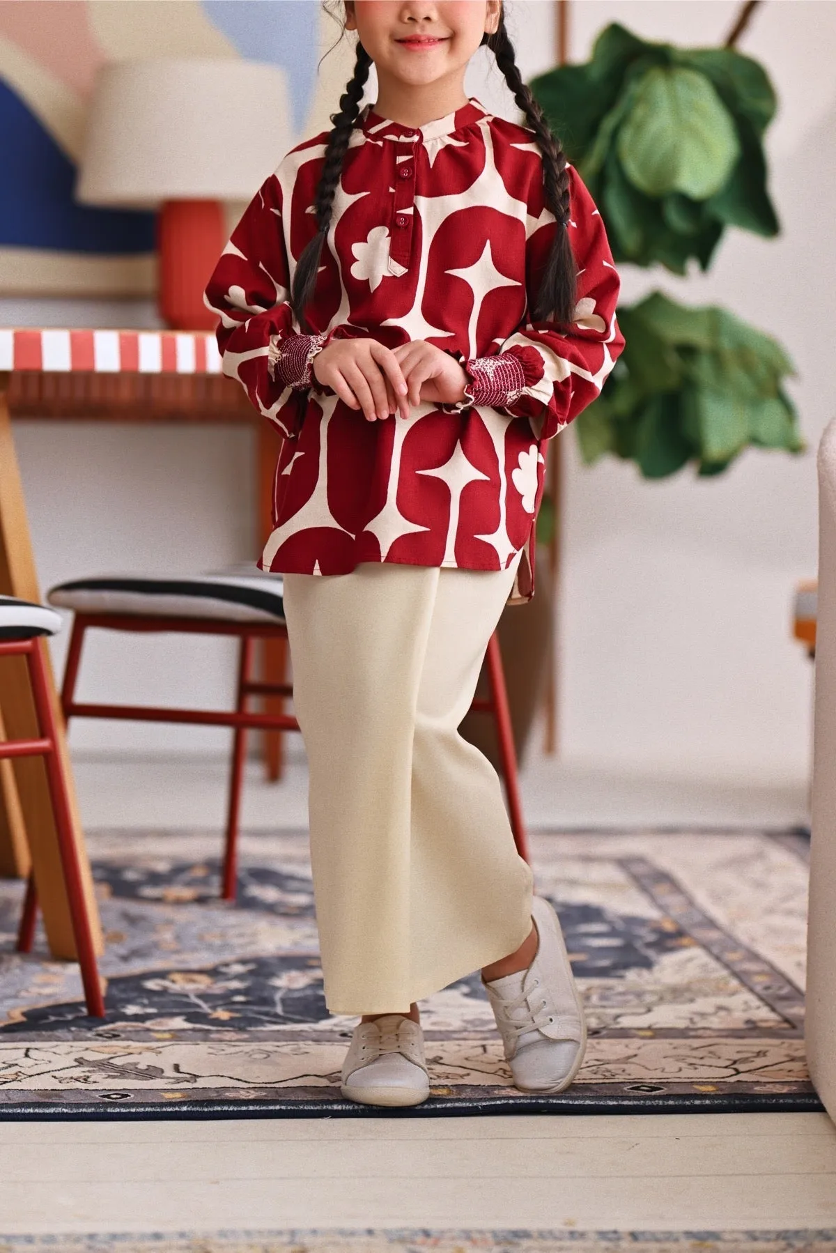 The Akari Folded Skirt - Cream