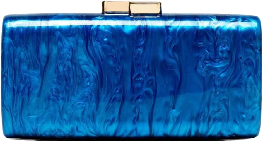 Women Acrylic Clutch for Women Evening HandBag Lipstick Bag for Wedding Party Prom Cocktail Gold Clasp