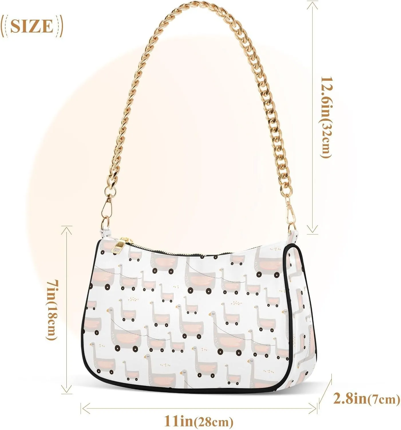 Women's Shoulder Handbags Chain Shoulder Brace for Women Bag Animal Print Ladies Vacation Handbags Tote Purse,Multi1