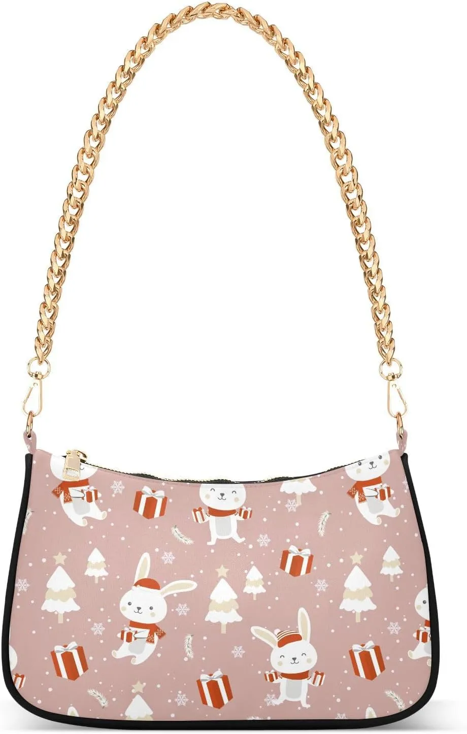 Women's Shoulder Handbags Chain Shoulder Brace for Women Bag Cute Print Ladies Vacation Handbags Tote Purse,Multi1
